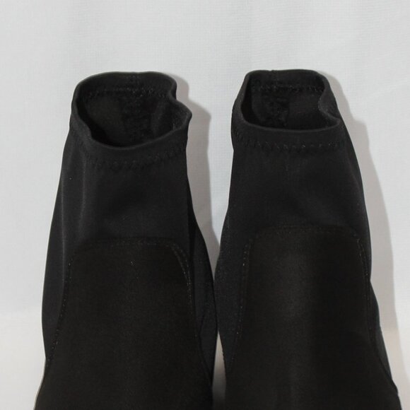 NWOT ASOS Suede Black Ankle Sock Boots - Picture 2 of 12
